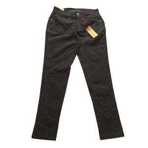 Sabrina Lauren Black Herringbone Pants